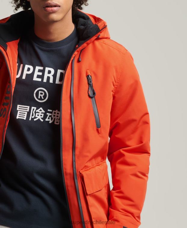 hombres Superdry naranja chaqueta cortavientos ultimate sd 2R68Z1091