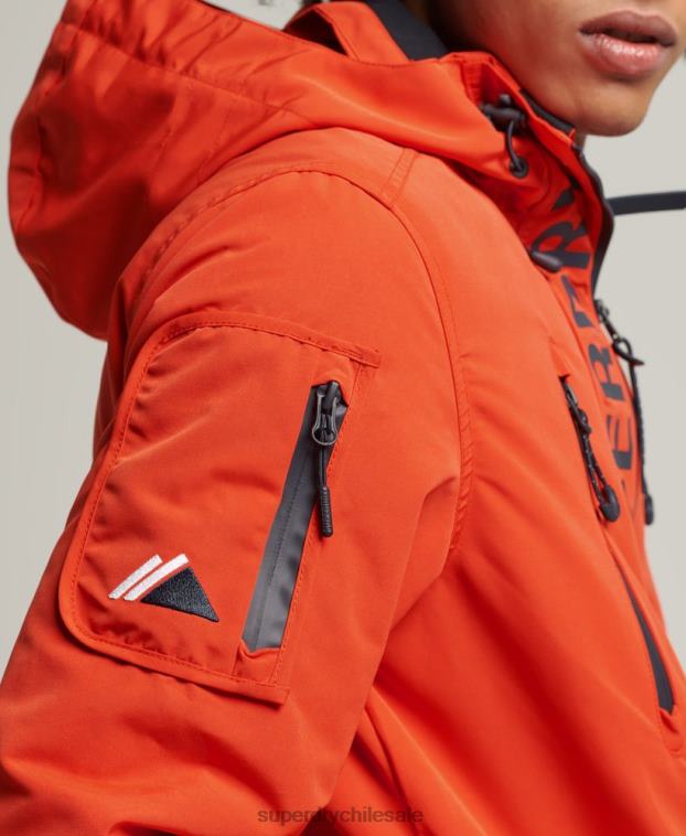 hombres Superdry naranja chaqueta cortavientos ultimate sd 2R68Z1091