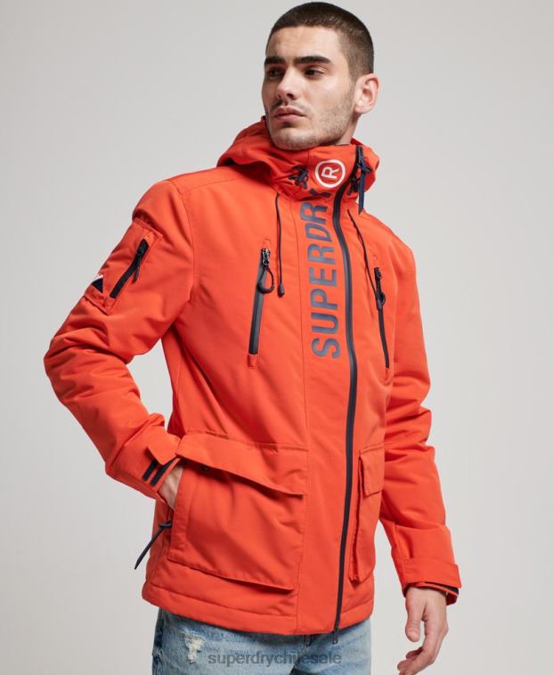 hombres Superdry naranja chaqueta cortavientos ultimate sd 2R68Z998