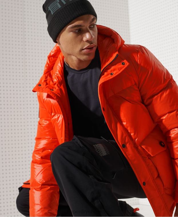 hombres Superdry naranja chaqueta de rescate de descenso de montaña 2R68Z4601