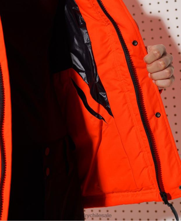hombres Superdry naranja chaqueta de rescate de descenso de montaña 2R68Z4601