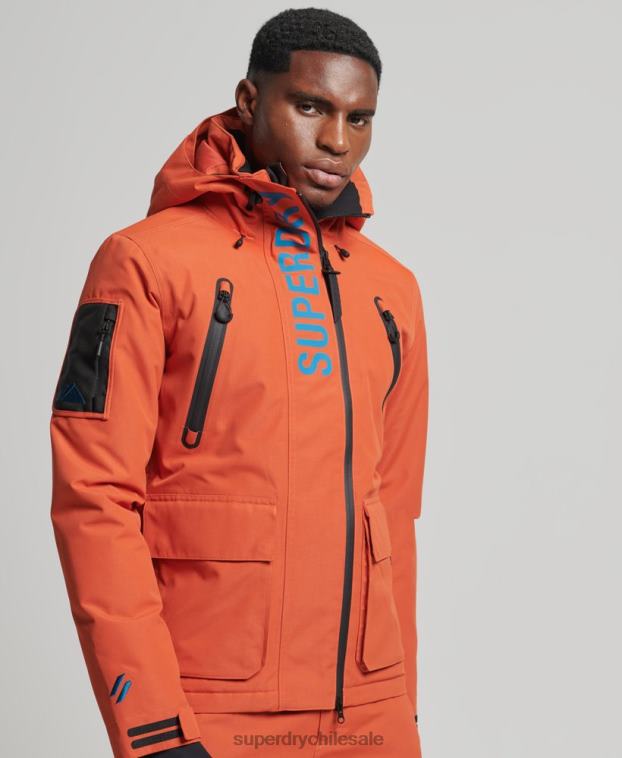 hombres Superdry naranja chaqueta de rescate definitiva 2R68Z1377
