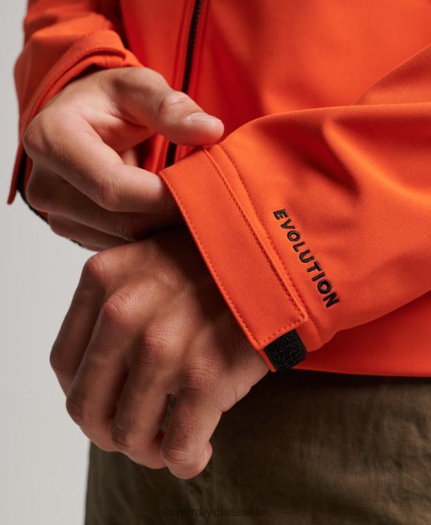 hombres Superdry naranja chaqueta de senderismo 2R68Z936