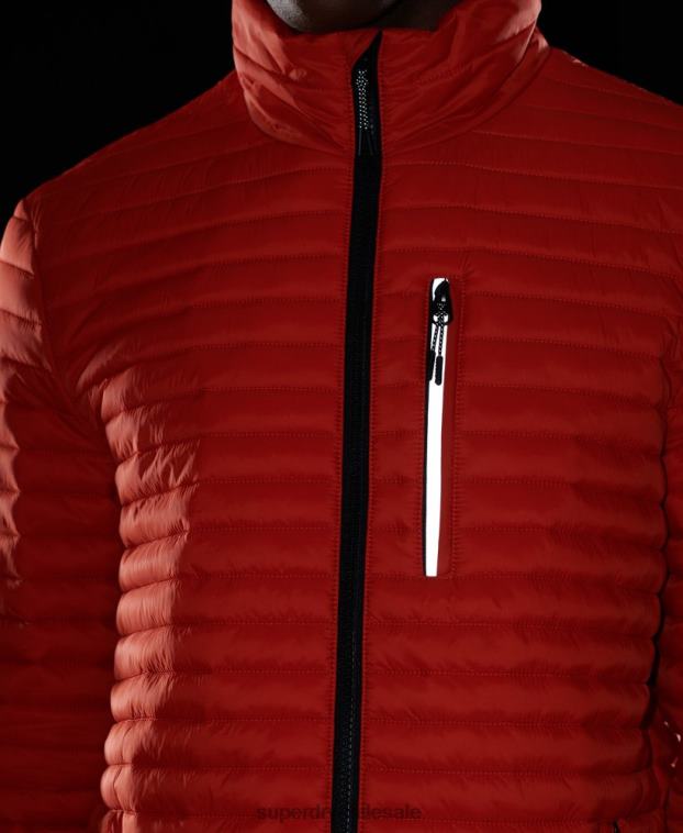 hombres Superdry naranja chaqueta fuji plegable sin capucha 2R68Z1190