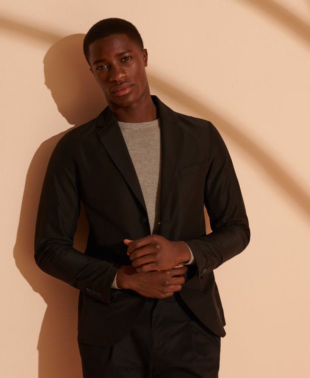 hombres Superdry negro blazer técnico de edición limitada 2R68Z4736