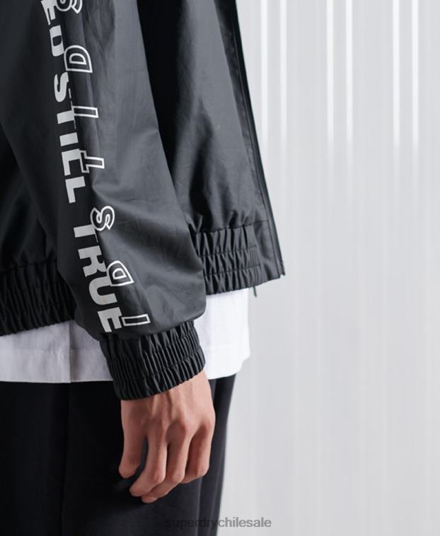 hombres Superdry negro chaqueta bomber sdx ma1 edición limitada 2R68Z4773
