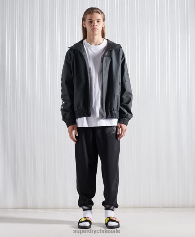 hombres Superdry negro chaqueta bomber sdx ma1 edición limitada 2R68Z4773