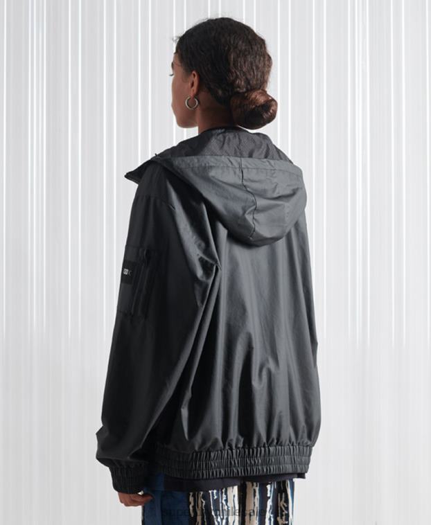 hombres Superdry negro chaqueta bomber sdx ma1 edición limitada 2R68Z4773