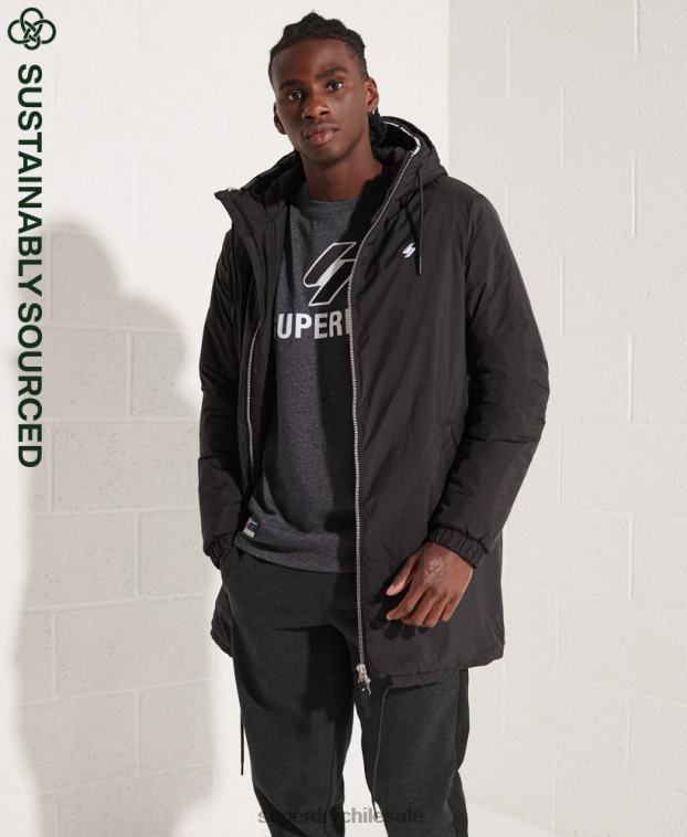 hombres Superdry negro chaqueta cortavientos touchline sd 2R68Z1151