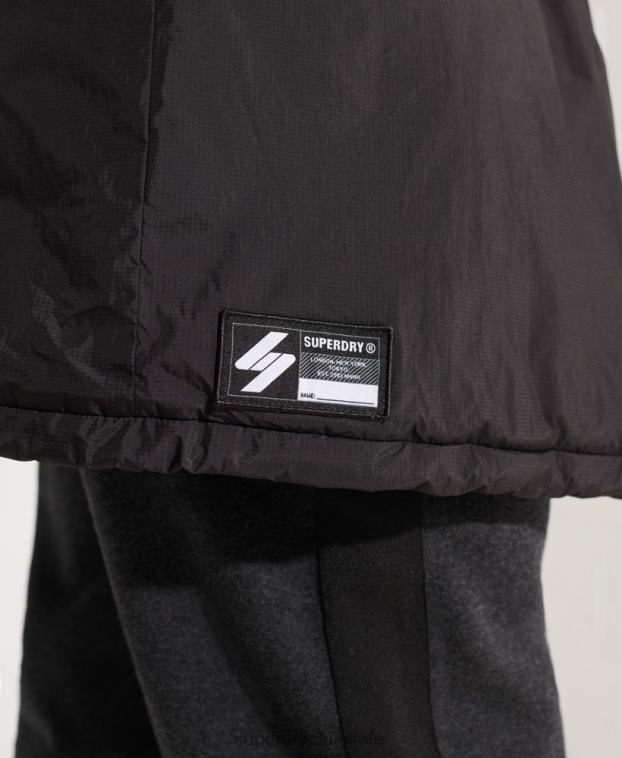 hombres Superdry negro chaqueta cortavientos touchline sd 2R68Z1151