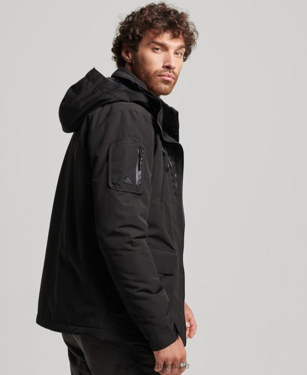 hombres Superdry negro chaqueta cortavientos ultimate sd 2R68Z1119