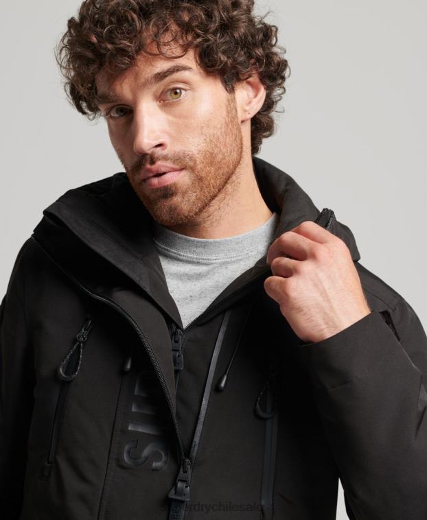 hombres Superdry negro chaqueta cortavientos ultimate sd 2R68Z1119