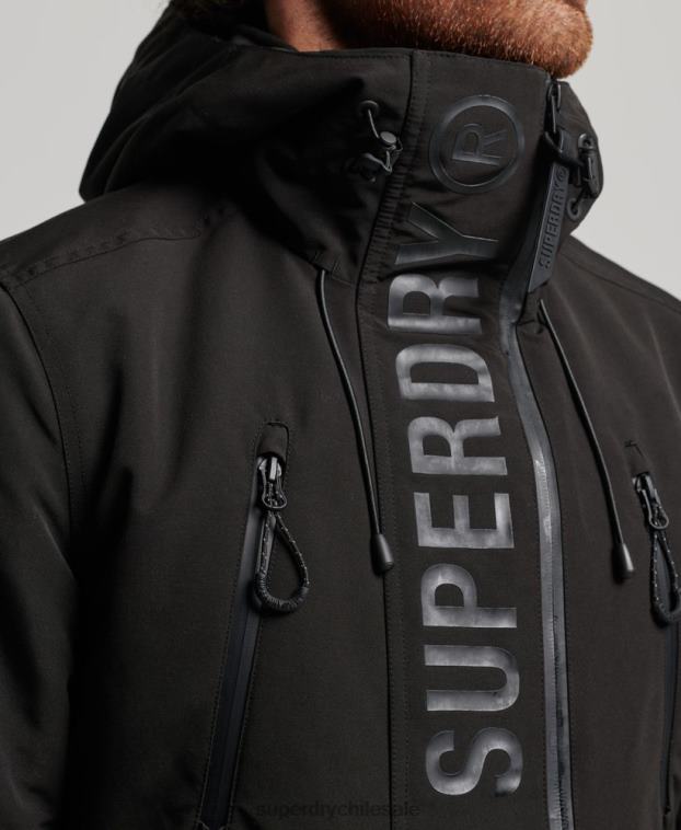 hombres Superdry negro chaqueta cortavientos ultimate sd 2R68Z1119