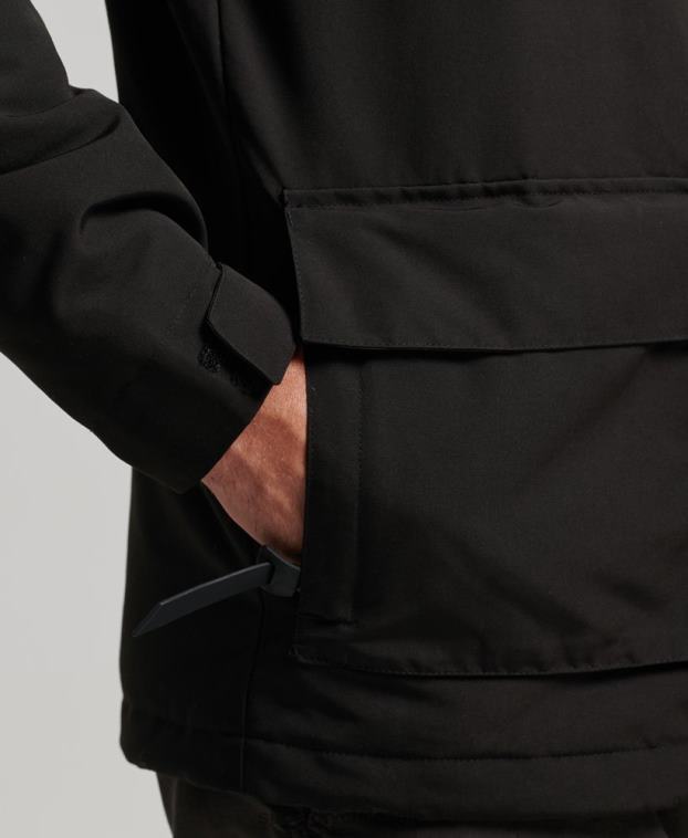 hombres Superdry negro chaqueta cortavientos ultimate sd 2R68Z1119