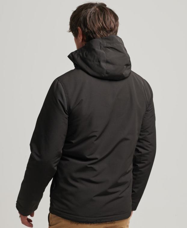 hombres Superdry negro chaqueta cortavientos ultimate sd 2R68Z1187
