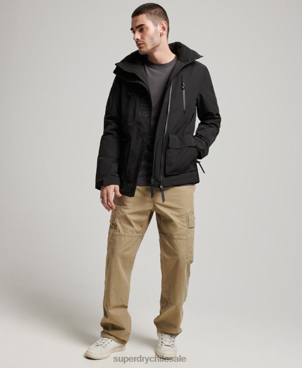 hombres Superdry negro chaqueta cortavientos ultimate sd 2R68Z919