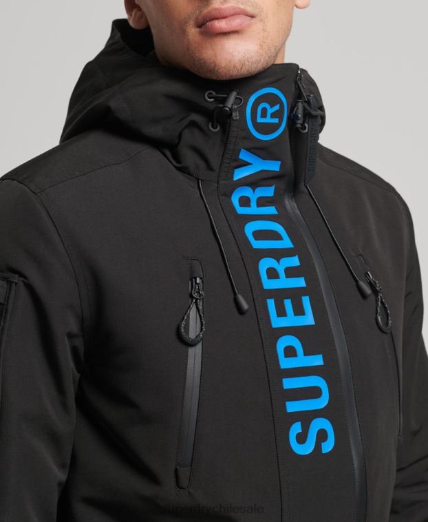 hombres Superdry negro chaqueta cortavientos ultimate sd 2R68Z922