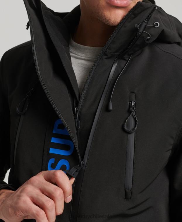 hombres Superdry negro chaqueta cortavientos ultimate sd 2R68Z922