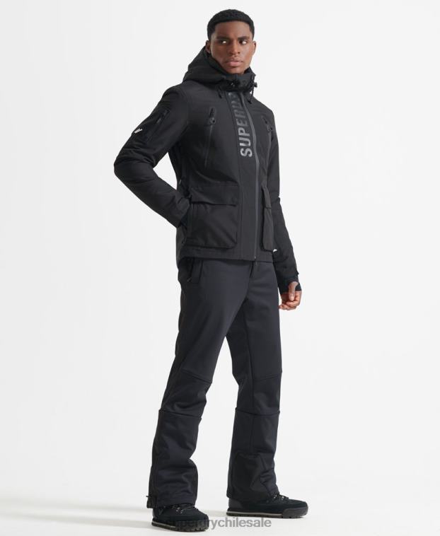 hombres Superdry negro chaqueta de rescate definitiva 2R68Z6459