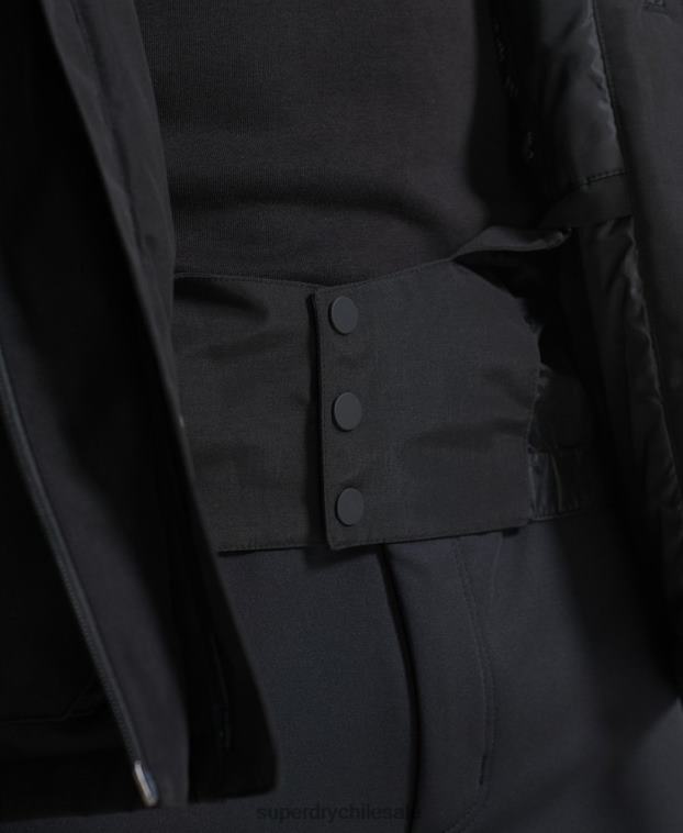 hombres Superdry negro chaqueta de rescate definitiva 2R68Z6459