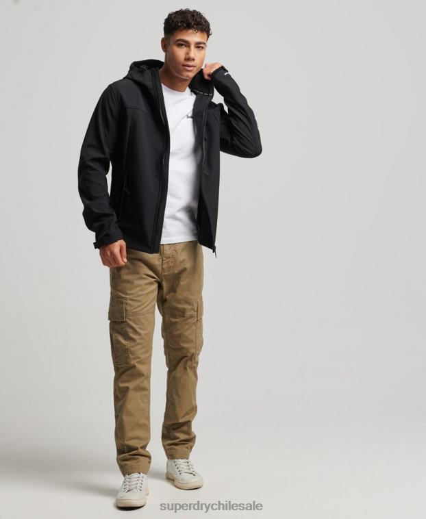 hombres Superdry negro chaqueta de senderismo 2R68Z910
