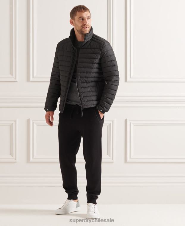 hombres Superdry negro chaqueta fuji sin capucha studios 2R68Z4663