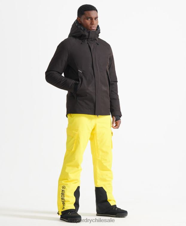 hombres Superdry negro chaqueta profesional alpina 2R68Z4779