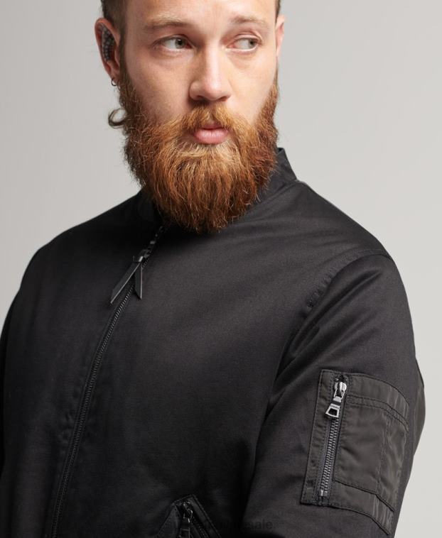 hombres Superdry negro estudios ma1 bombardero 2R68Z1142