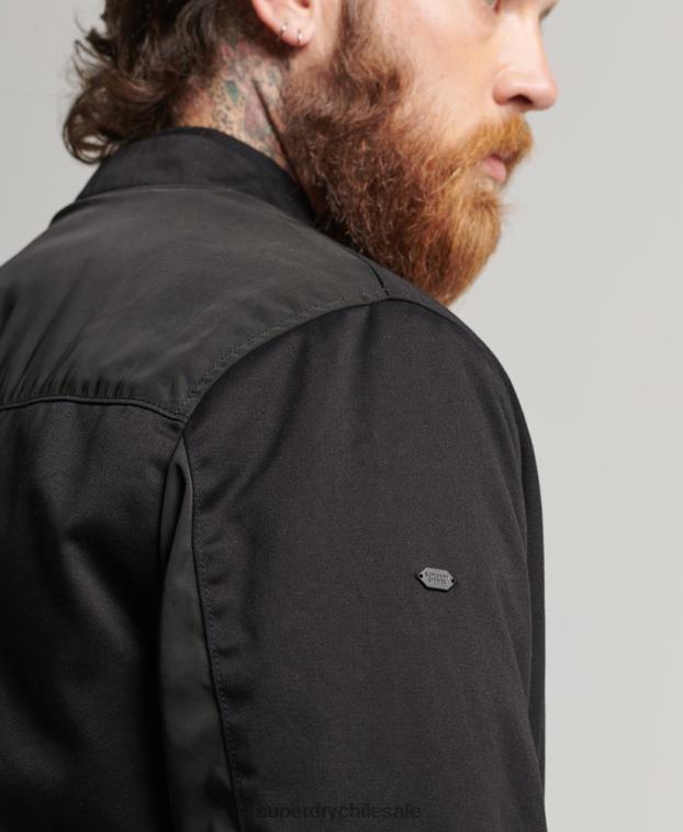 hombres Superdry negro estudios ma1 bombardero 2R68Z1142