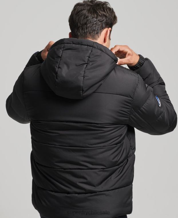 hombres Superdry negro globo deportivo 2R68Z4491