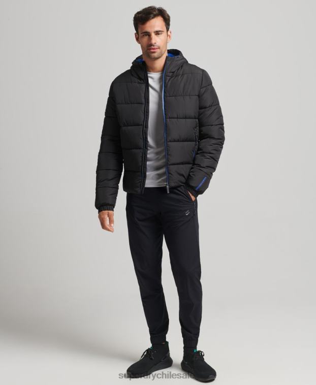 hombres Superdry negro globo deportivo 2R68Z4491