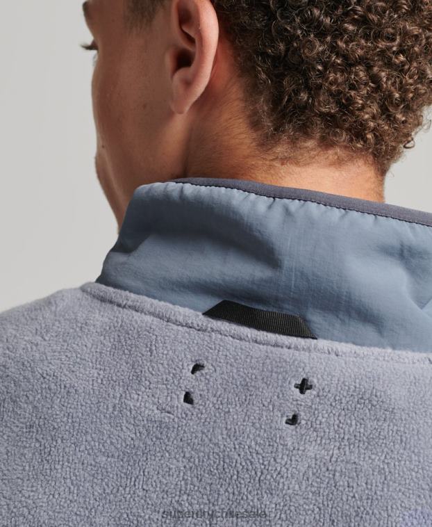 hombres Superdry púrpura chaqueta borreguillo xpd 2R68Z656