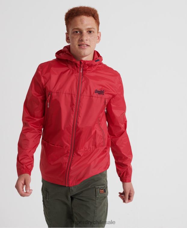 hombres Superdry rojo caja empacable costa afuera 2R68Z1186