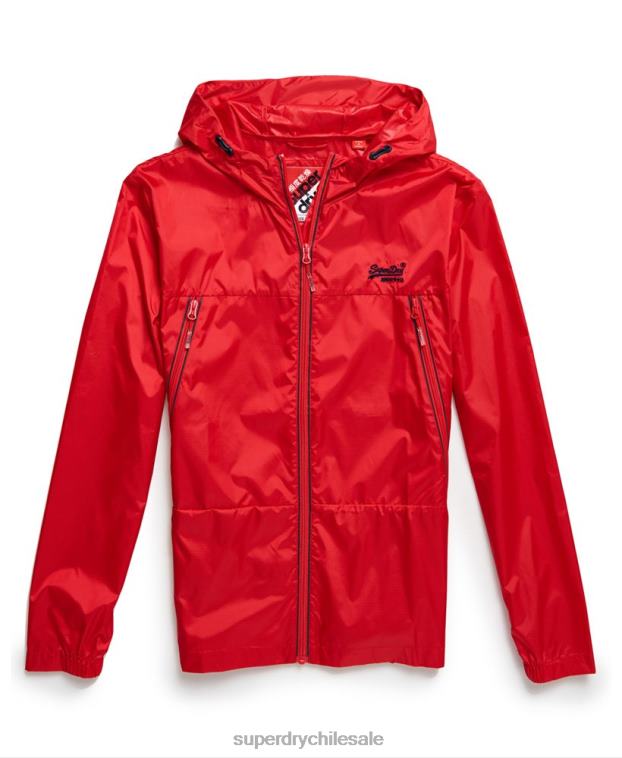 hombres Superdry rojo caja empacable costa afuera 2R68Z1186