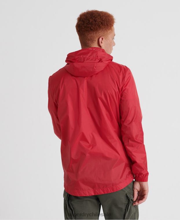 hombres Superdry rojo caja empacable costa afuera 2R68Z1186
