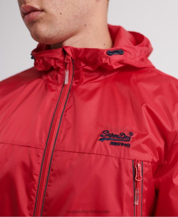 hombres Superdry rojo caja empacable costa afuera 2R68Z1186