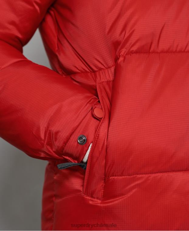hombres Superdry rojo chamarra capitonada Stratus 2R68Z4789