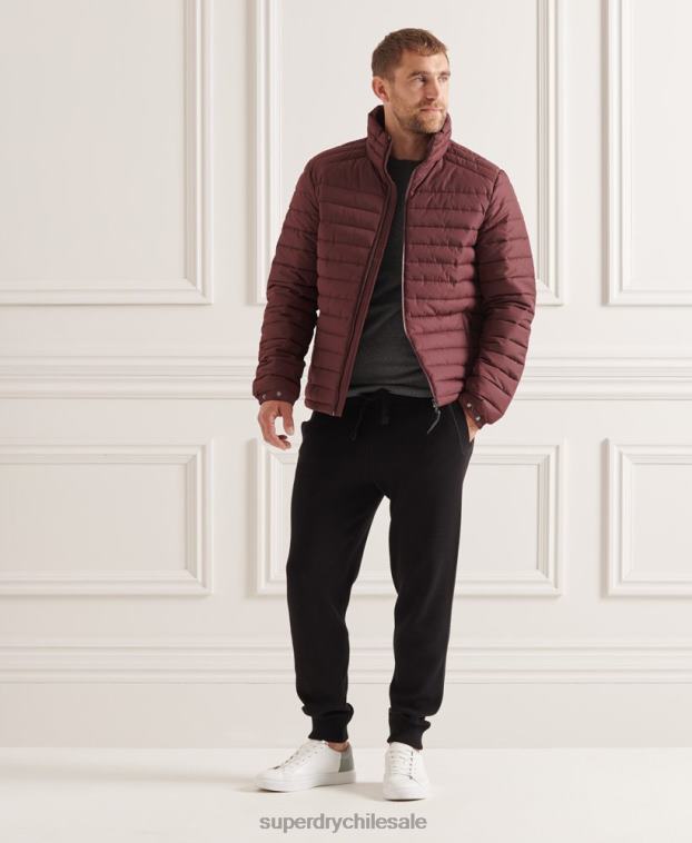hombres Superdry rojo chaqueta fuji sin capucha studios 2R68Z1154