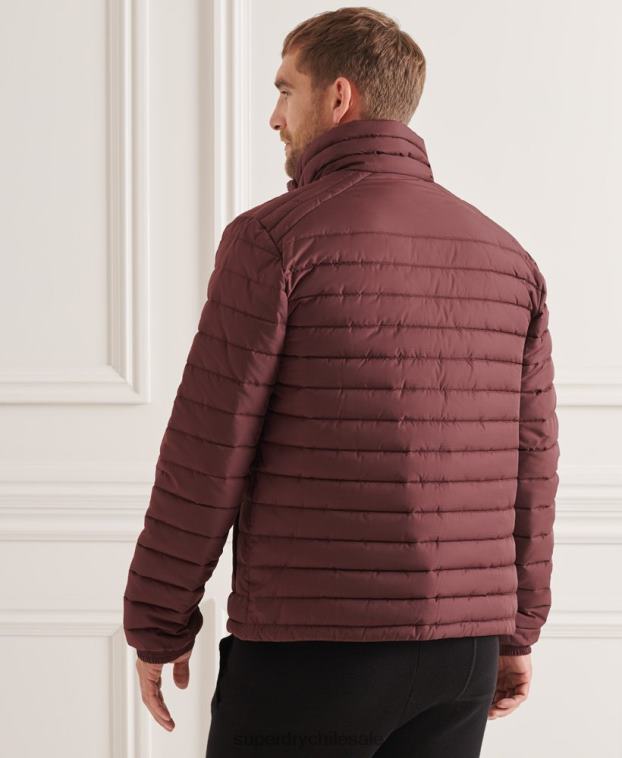 hombres Superdry rojo chaqueta fuji sin capucha studios 2R68Z1154