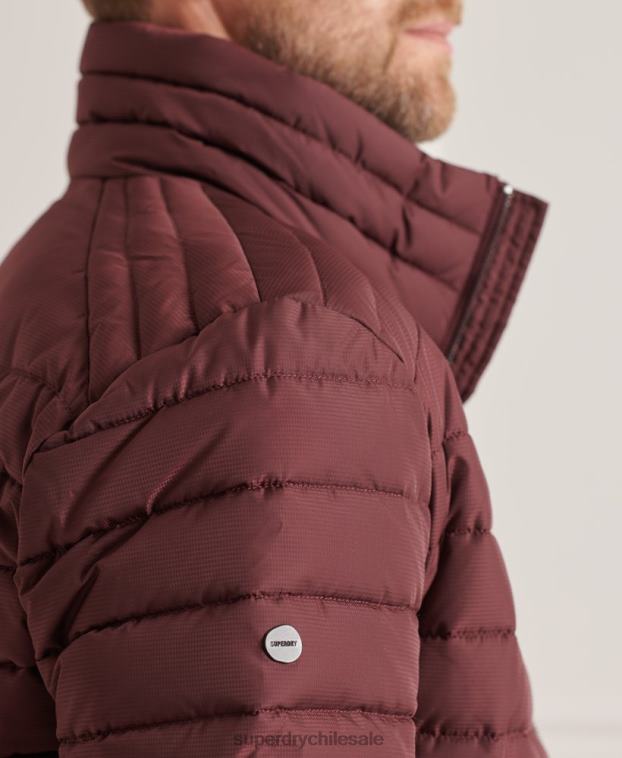 hombres Superdry rojo chaqueta fuji sin capucha studios 2R68Z1154
