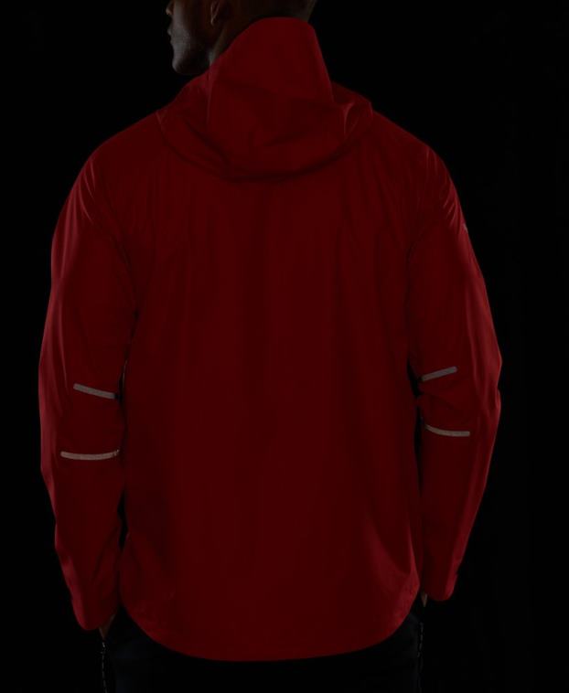 hombres Superdry rojo chaqueta impermeable 2R68Z1110