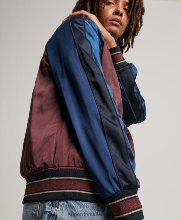 hombres Superdry rojo chaqueta sukajan 2R68Z934