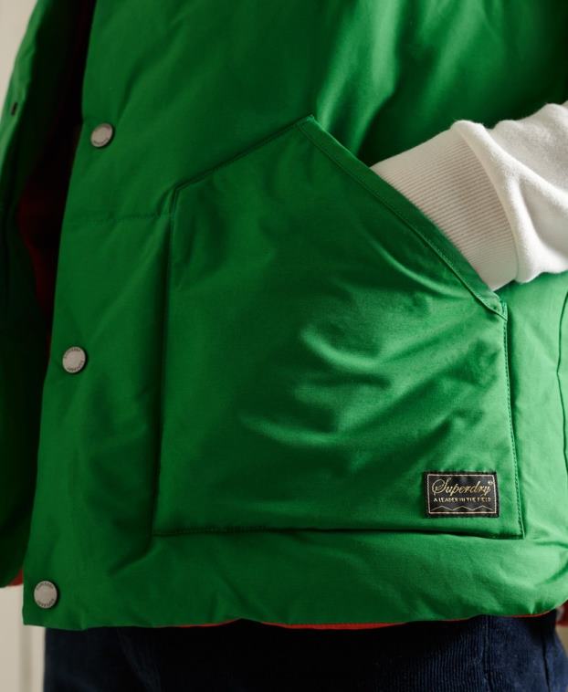 hombres Superdry verde chaleco de montaña 2R68Z1176