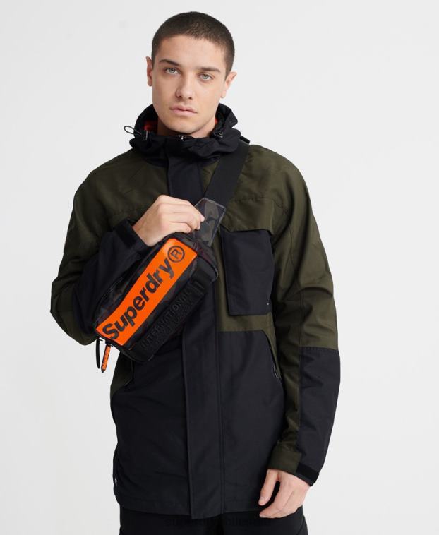 hombres Superdry verde chamarra de 5 bolsillos desert alchemy 2R68Z1198