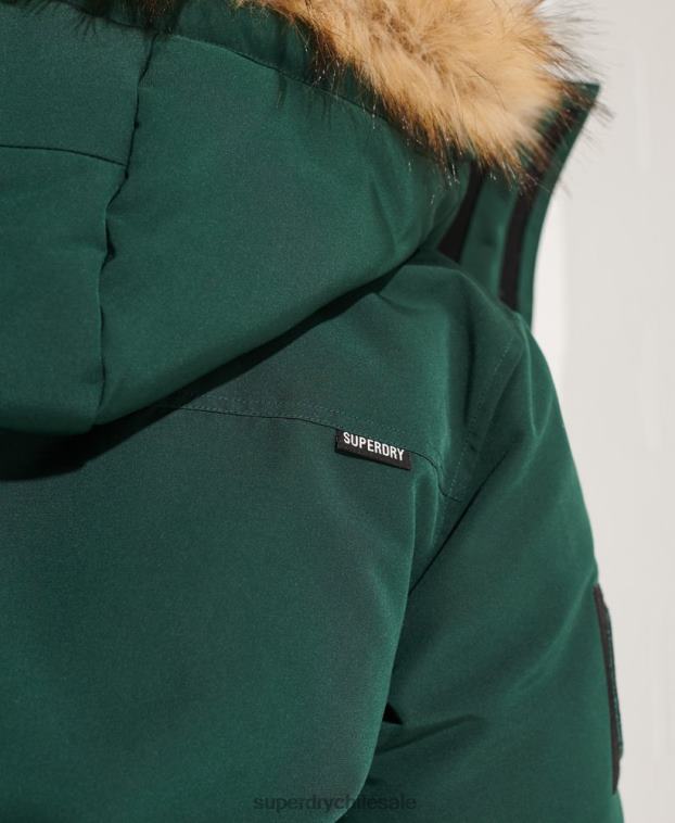 hombres Superdry verde chamarra parka Everest 2R68Z4588