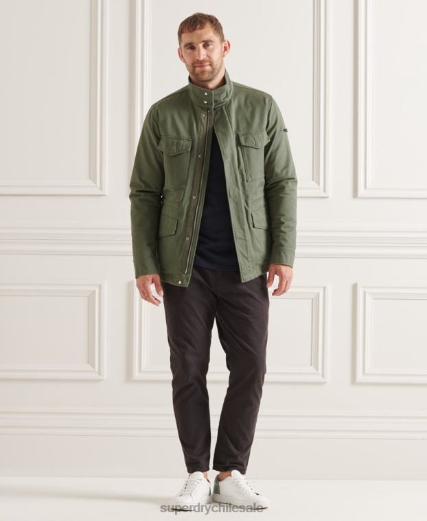 hombres Superdry verde chaqueta 3 en 1 m65 2R68Z4606