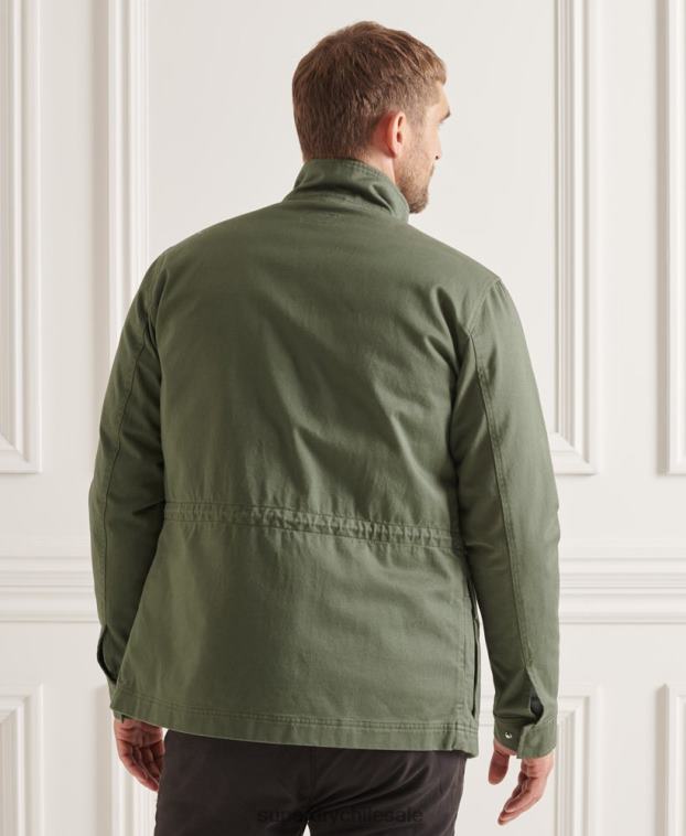hombres Superdry verde chaqueta 3 en 1 m65 2R68Z4606