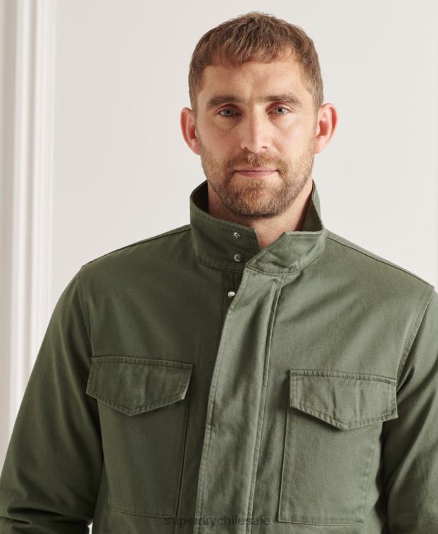 hombres Superdry verde chaqueta 3 en 1 m65 2R68Z4606