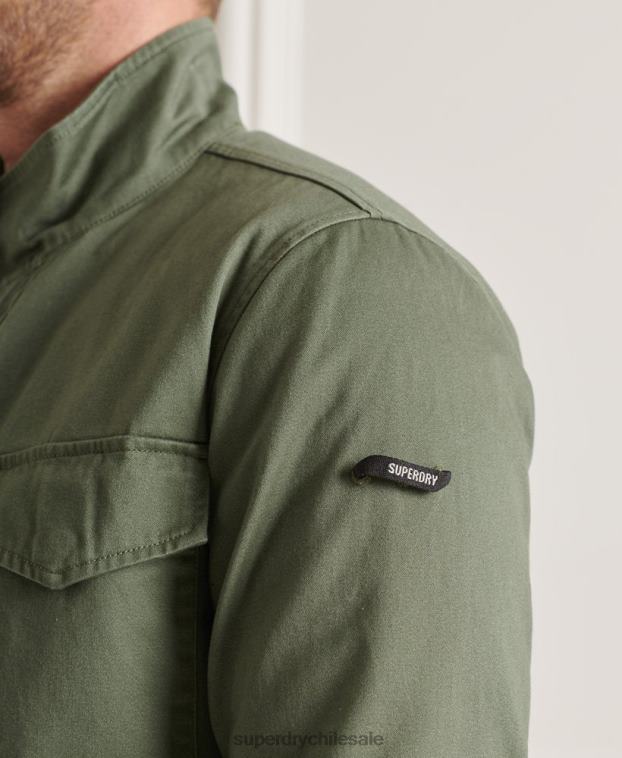 hombres Superdry verde chaqueta 3 en 1 m65 2R68Z4606