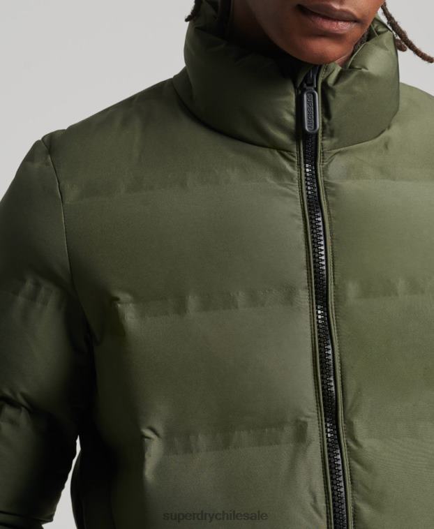 hombres Superdry verde chaqueta acolchada ultimate radar 2R68Z4595